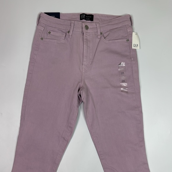 Gap High Rise Legging Ankle Lavender Jeans Size 26 NWT - Picture 2 of 10